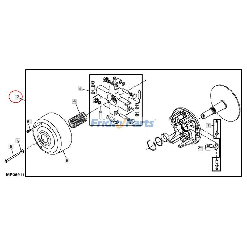 Clutch John Deere XUV Gator For JOHN DEERE Heavy-Duty UTV