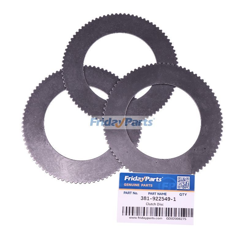 3 PCS クラッチ ディスク 381-922549-1 コマツ ホイール ローダー 530 507 510 515 520B 530 540 JH65C JH80C W20 W30 用