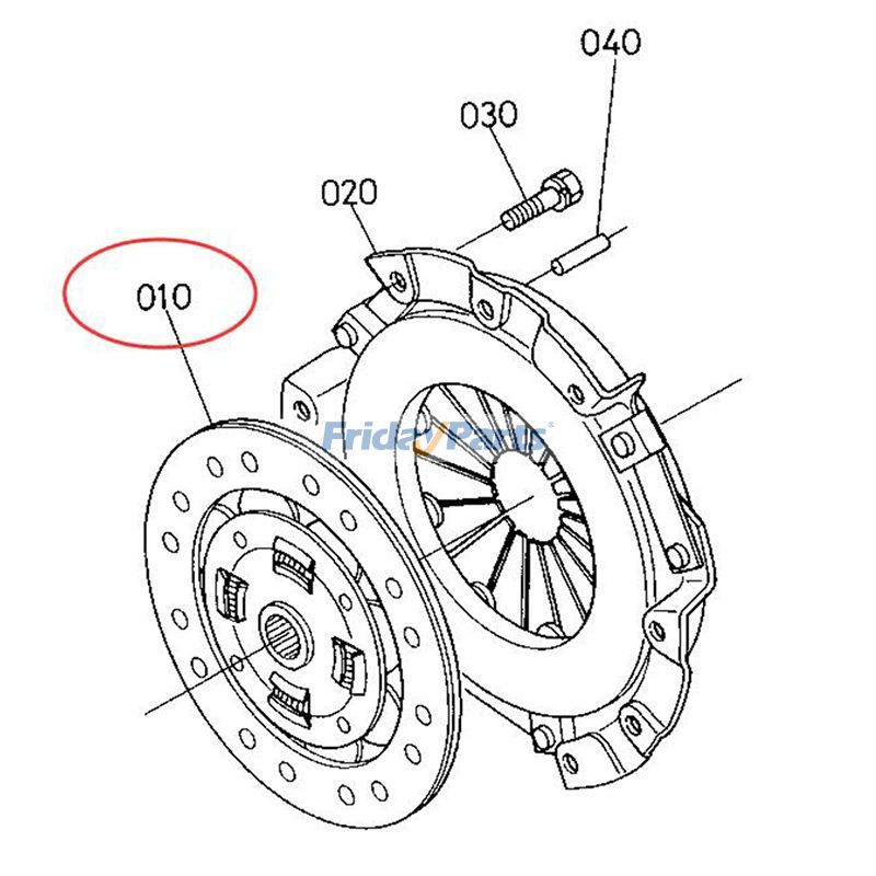 Clutch Disc Assy 67211-13400 B6200 B7200 for Tractor