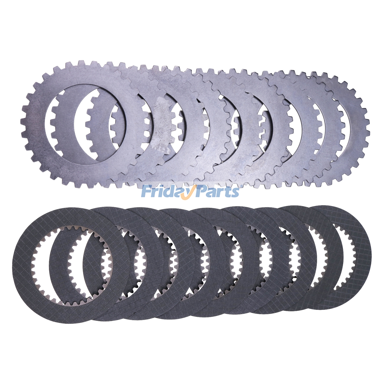 18 Pieces Clutch Disc Kit AT339922 T229406 for John Deere Loader 210K 210LE 210LJ 310J 310K 310SJ 310SK 315SJ 315SK 325J 325K 325SK 410J 410K