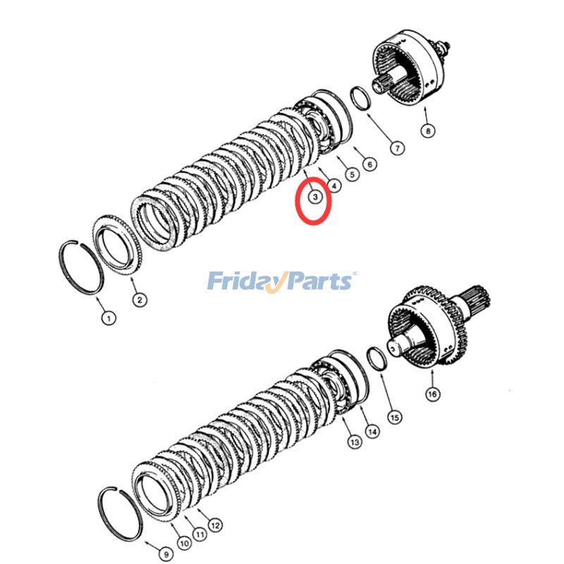 8 Stück Kupplungsscheibe N7219 für CASE Lader W11B W14B W14C 680H 780Bfür Für CASE,Für New Holland