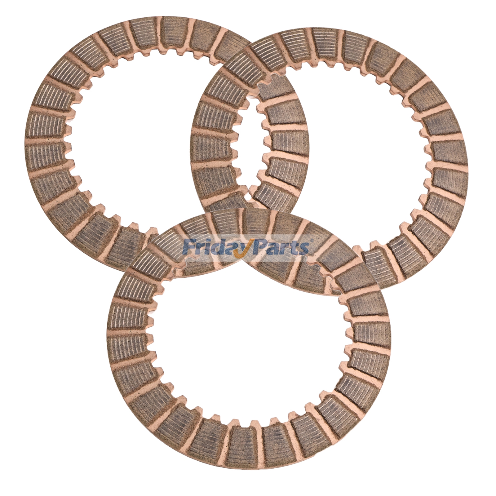 3 Pieces Parking Brake Disk T159475 for John Deere Engine 4045 6068 Loader 210G 210L 310SJ 310SK 310L 315SJ 315SK 315SL 410L 710K Forklift 485E 486E 488E