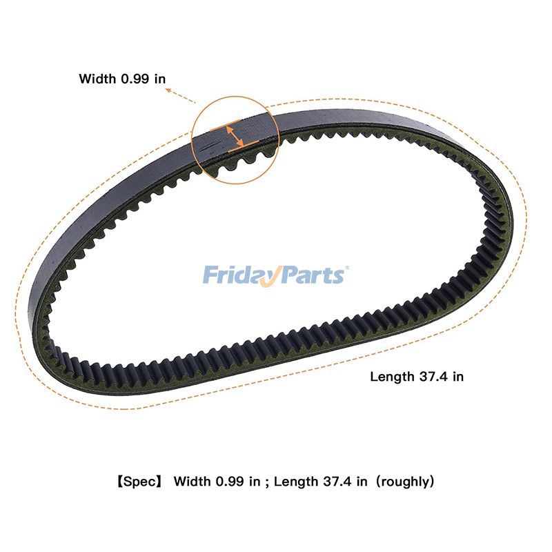 Correa de transmisión del embrague 1014081 1017188 para Club Car DS 1988-1991 Gas KF-82 Precedent Golf Cart Carry All 2 1990-91 Turf 2 1990-91 Para Club Car