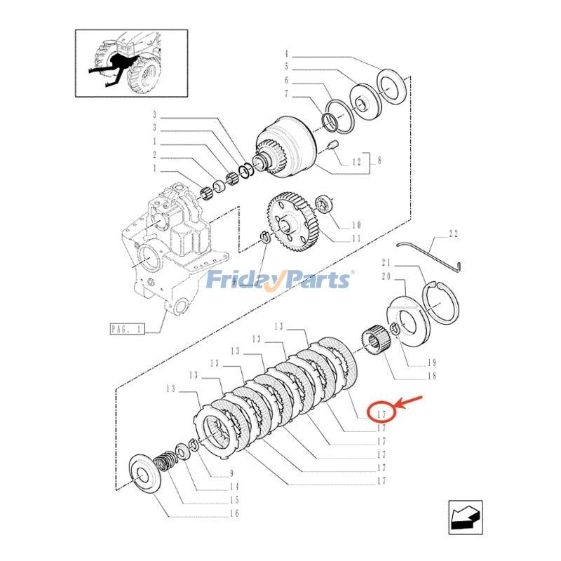 トラクター クラッチ駆動プレート