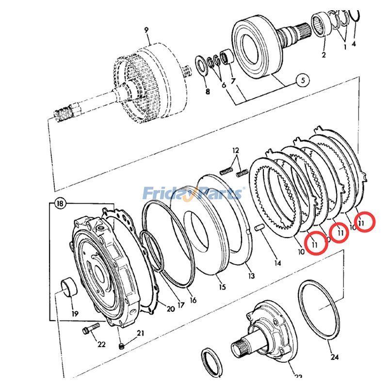 ローダー,テレハンドラー クラッチプレート 530B HL