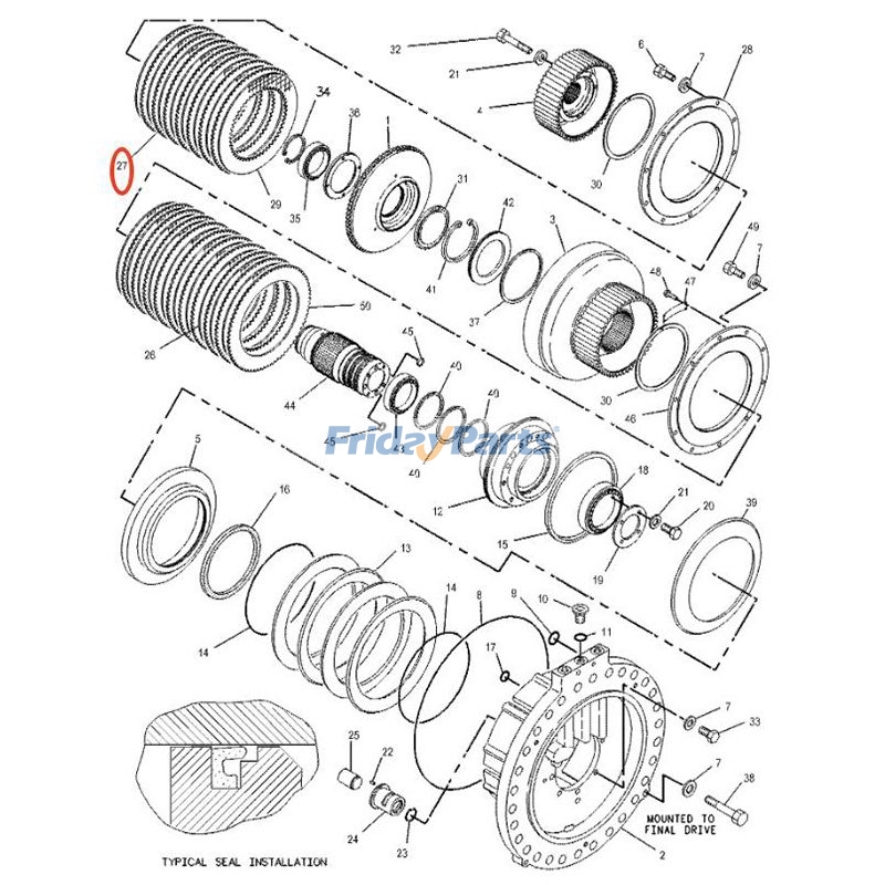 トラクター,その他の建設機械 クラッチとブレーキプレート