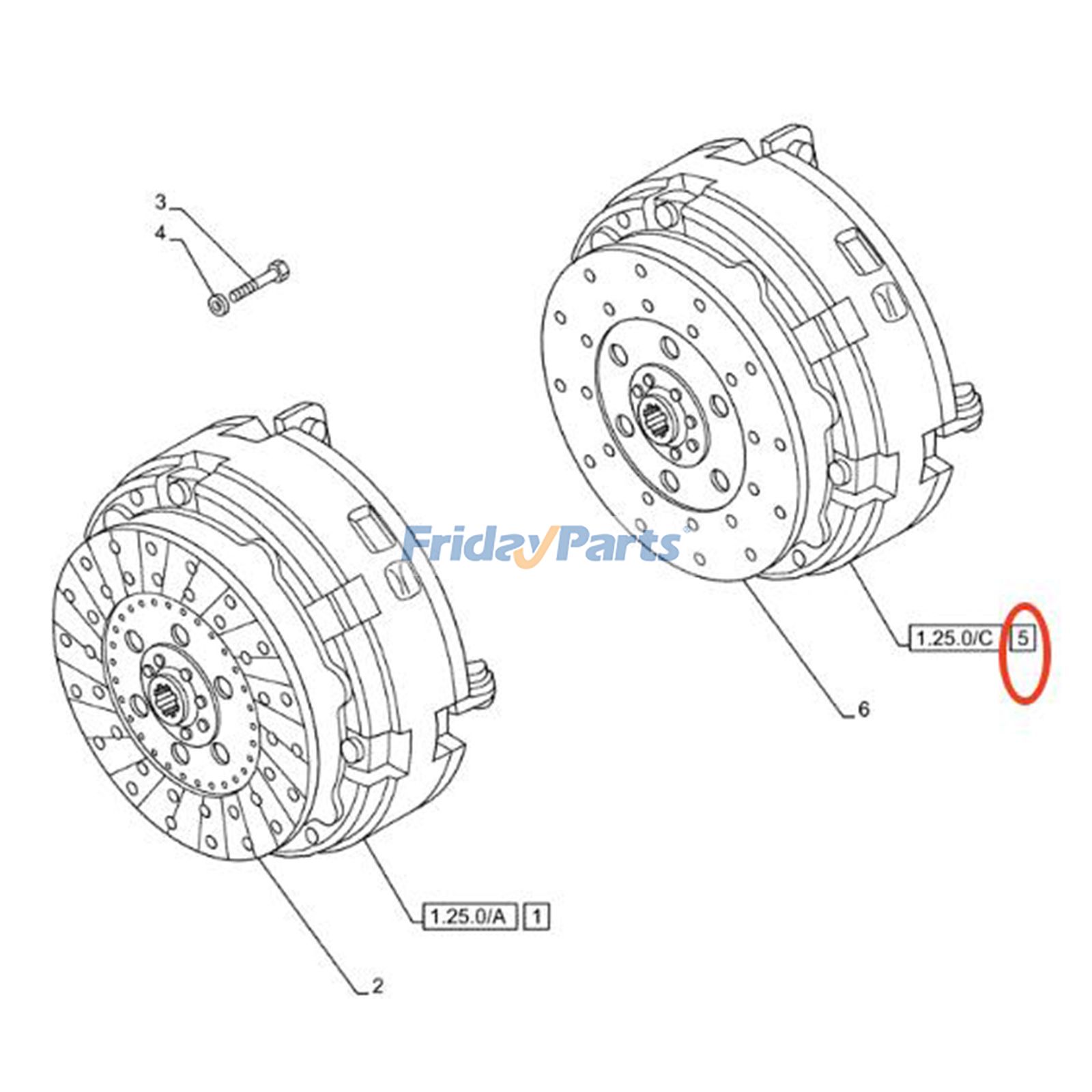 トラクター クラッチアセンブリ