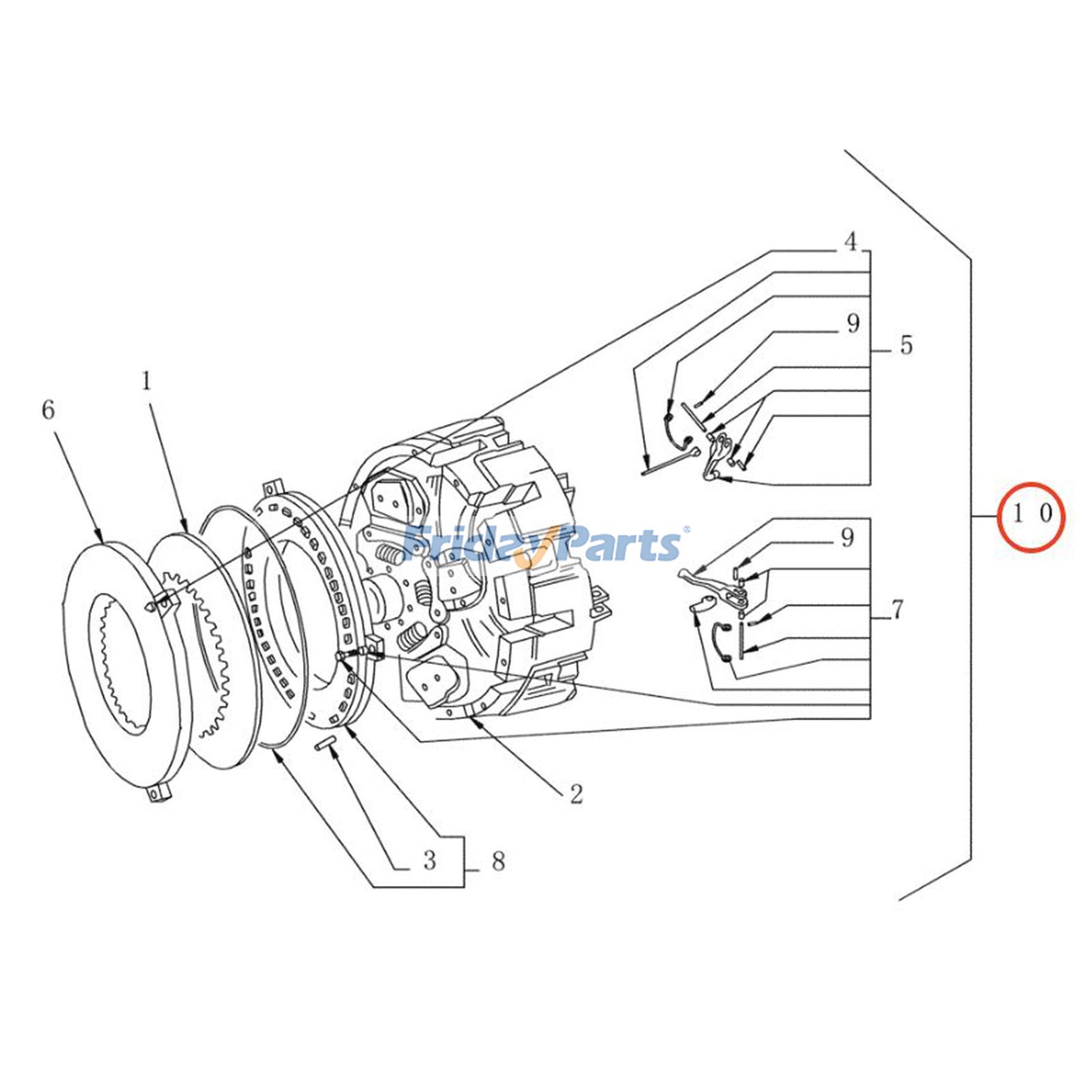 トラクター クラッチアセンブリ