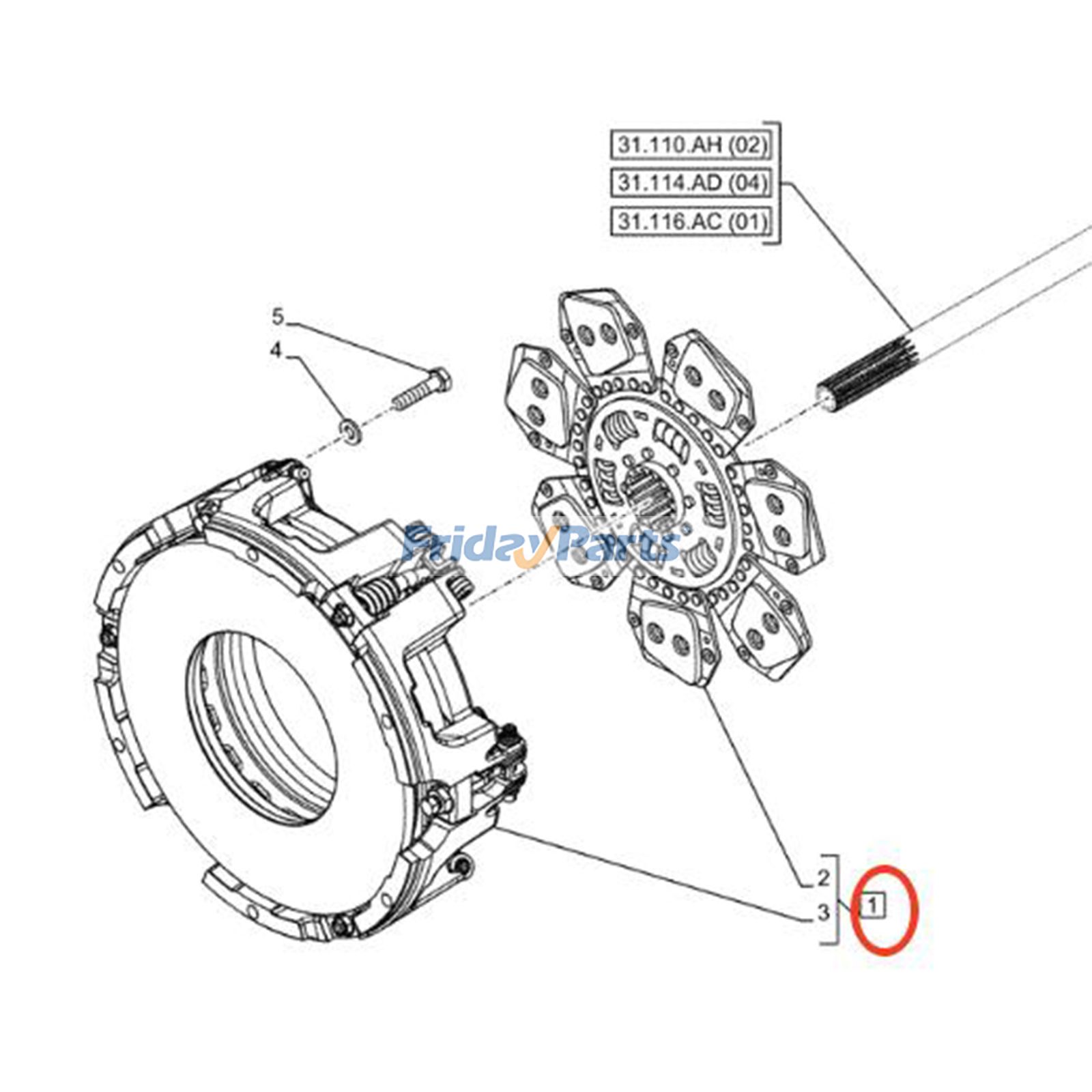 トラクター クラッチアセンブリ