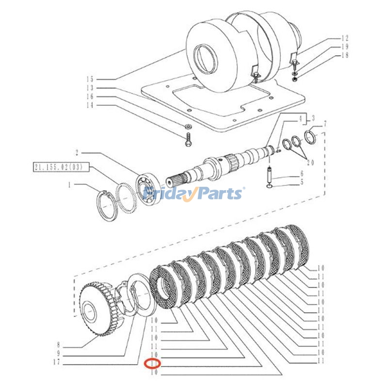 トラクター クラッチプレッシャープレート