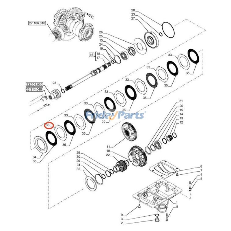トラクター クラッチプレッシャープレート