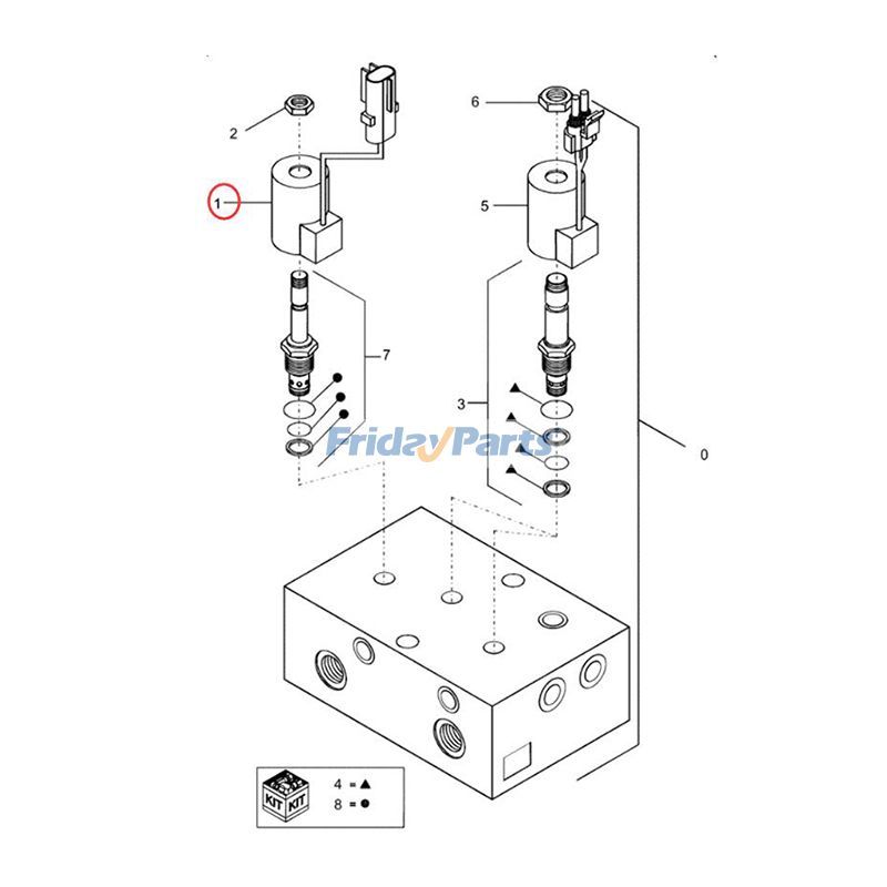 Magnetventilspulefür Traktor,Andere landwirtschaftliche GeräteFür CASE,Für New Holland