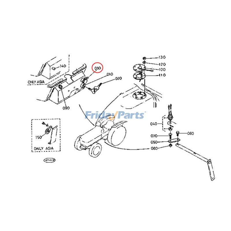Combination Switch M7030 M7030DT M4800 L3650 For KUBOTA Tractor