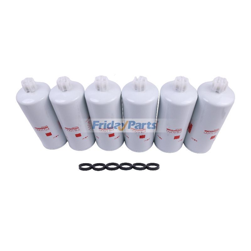 6 Pieces Fuel Water Separator FS1000 3329289 for Cummins Engine 4B3.9 6B5.9 B3.3 G50 G855 ISM ISM11 K19 KTAA19 N14 QSB4.5 QSK19 QSM11 QSM11 X15