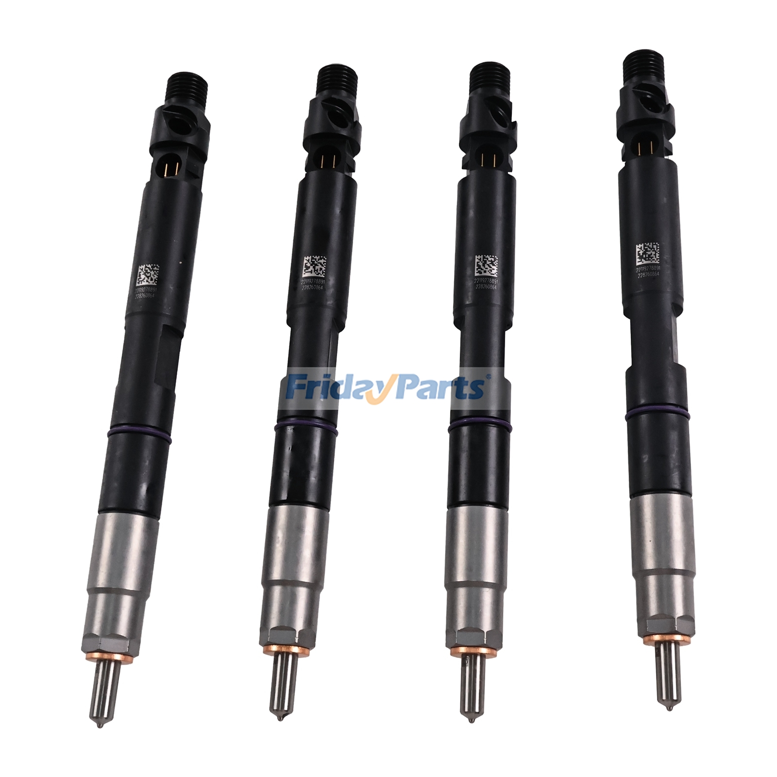 4 Pieces Common Rail Fuel Injector 320/06881 for JCB Engine 444 Skid Steer Loader 225 260 280 300 330