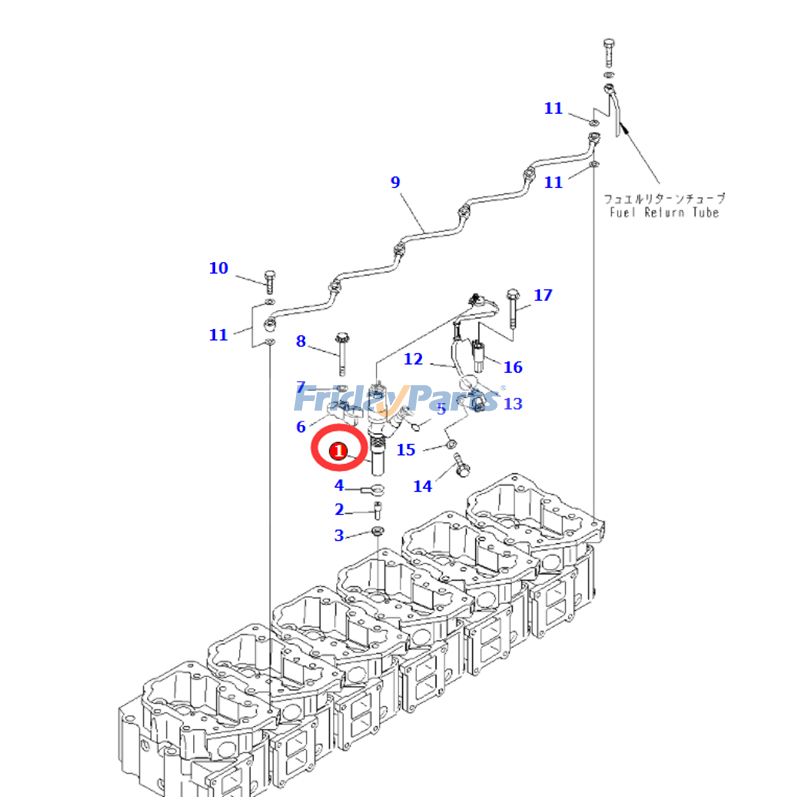 FridayParts Common Rail Injector Assembly