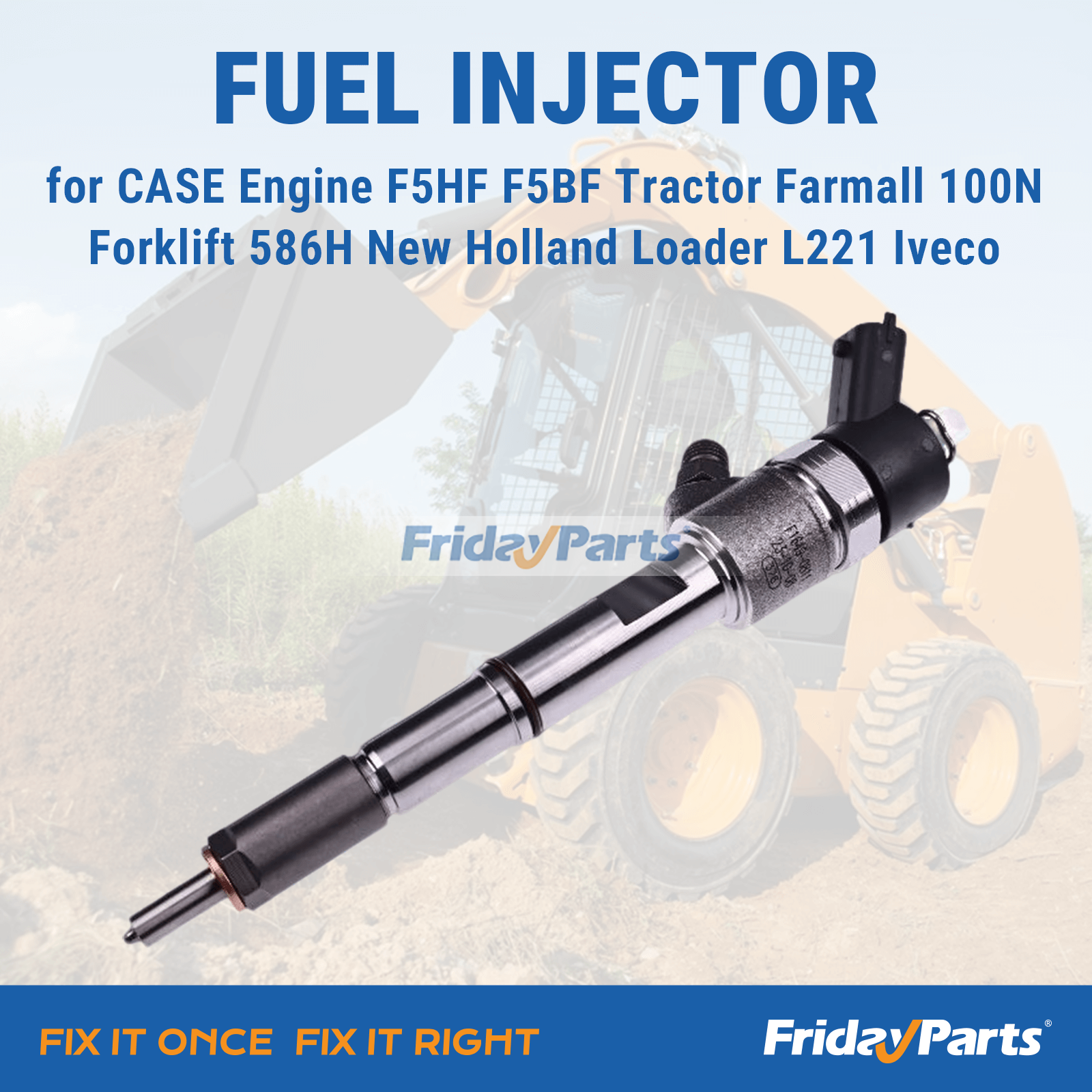 FridayParts Einspritzdüse New Holland L221 L223 L228 L321 L328