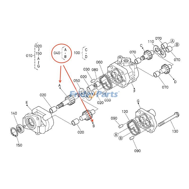 2 Pieces Comp Gear for Tractor