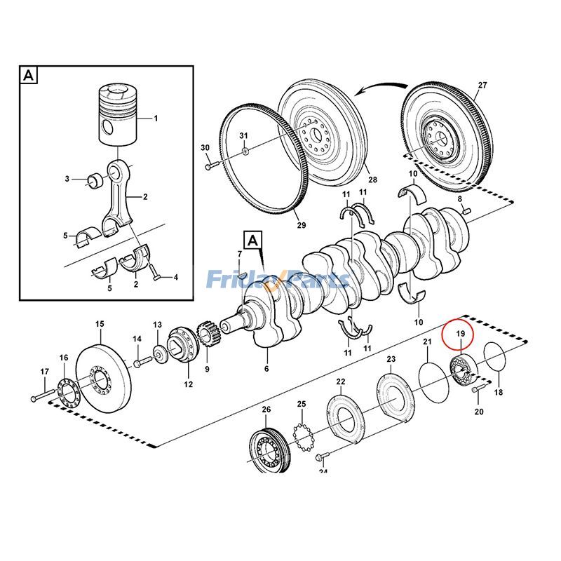 Companion Flange for Engine,Excavator
