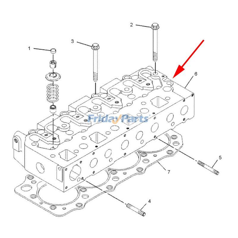 Complete Cylinder Head With Valveserpillar CAT For CAT Compactor,Engine