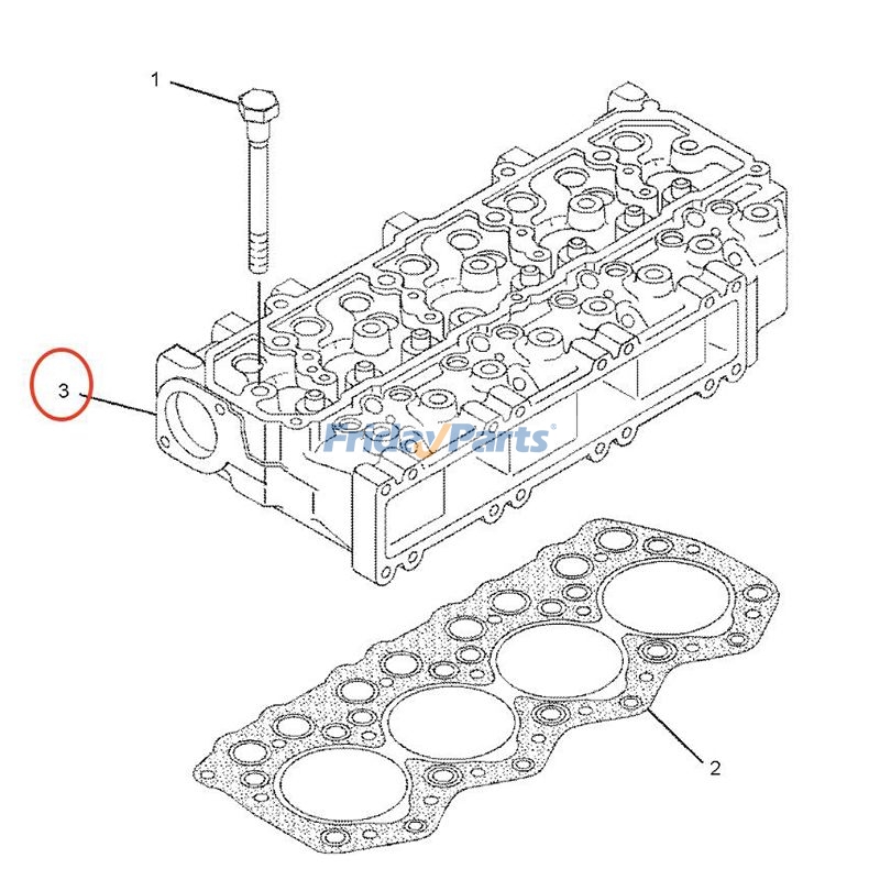Culata completa 314-9919 para motor Caterpillar CAT 3044C C3.4 