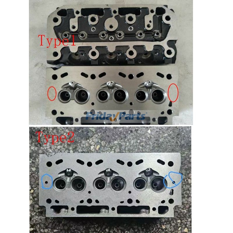 Culata completa para motor Yanmar 3T84-HLE de FridayParts