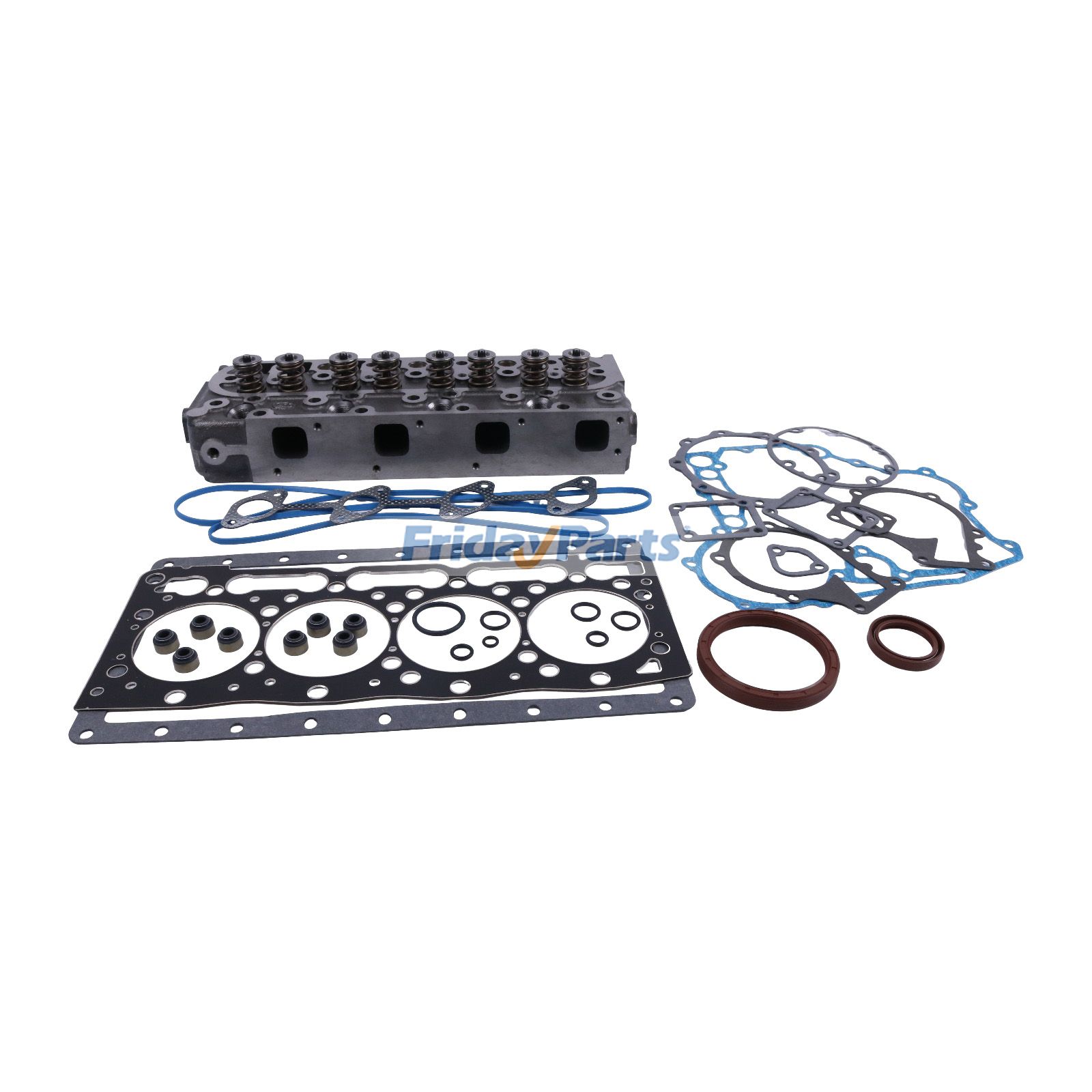 Engine V1505 V1505-E2B V1505-E3B V1505-T Complete Cylinder Head and Full Gasket Kit for Kubota Tractor B3000 B3030 B3200 B3300 B7800