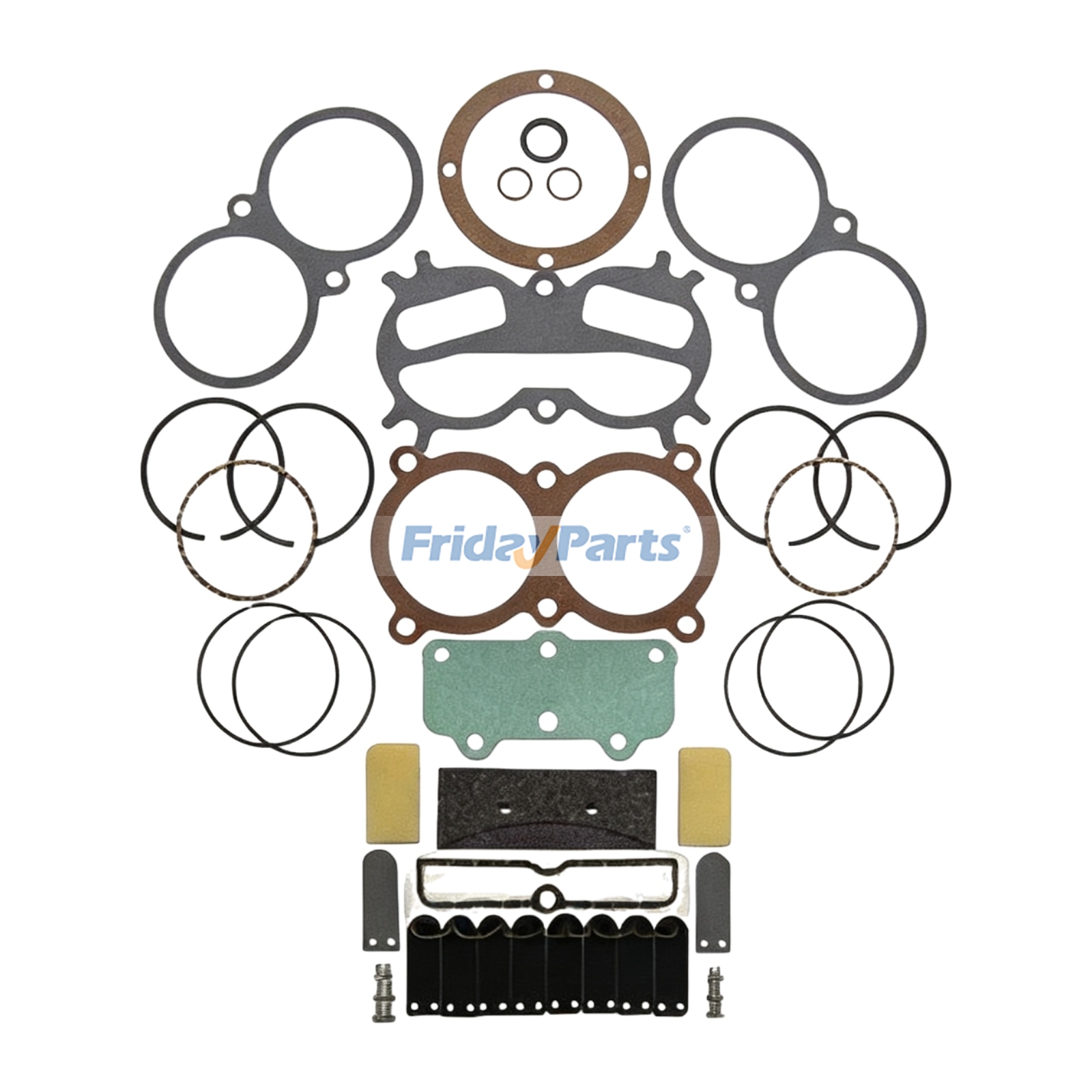 Kit de reconstrucción completo TUK-VT-12CAH VT210200AJ para compresor de aire Campbell Hausfeld para Compresor de aire