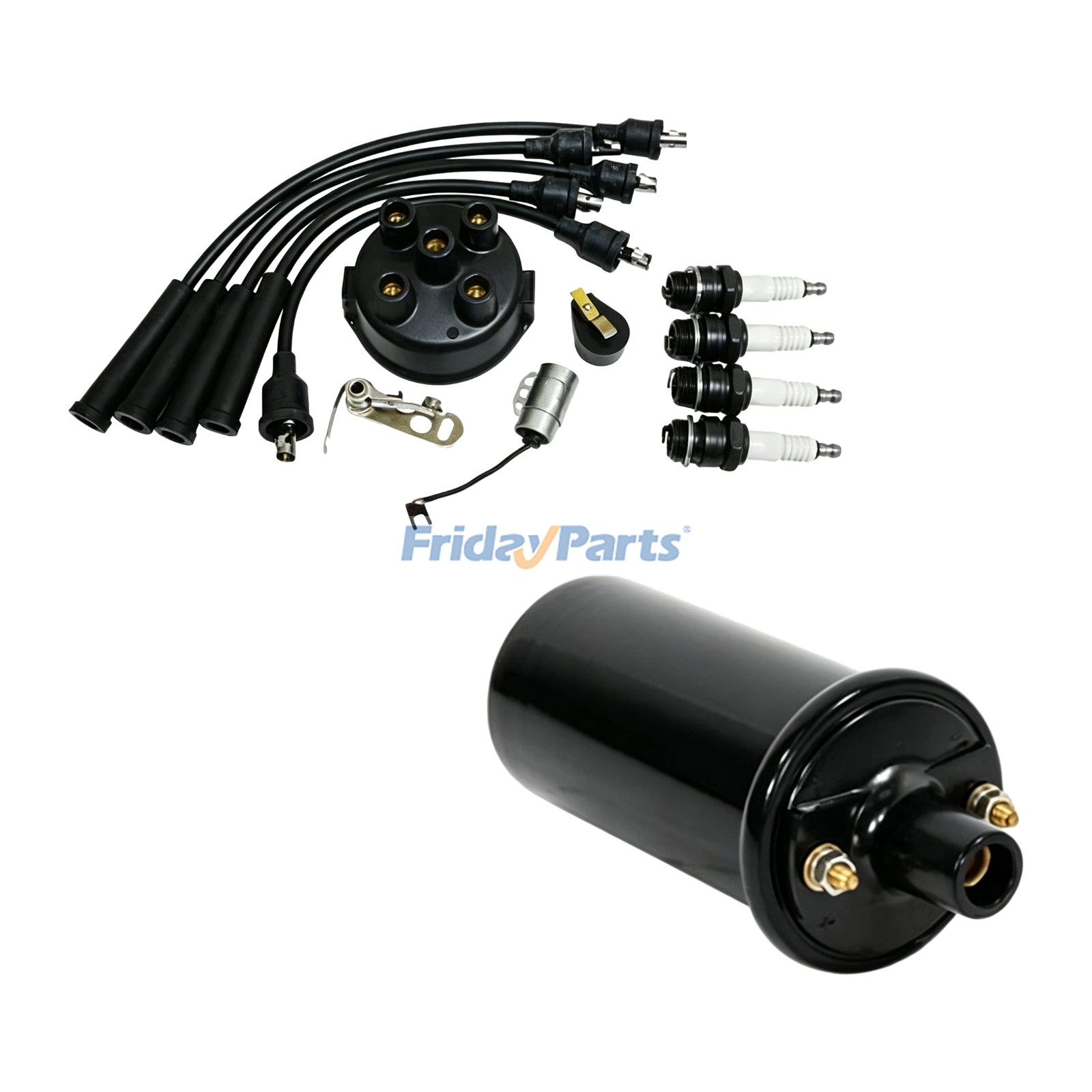Komplettes Wartungsset & 12V Zündspule für Massey Ferguson Traktor 150 TO35 35 50 202