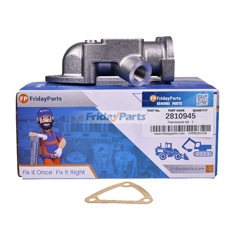 Bride d'eau complète 944310 avec joint 944299 pour moteur Carrier CT2-29TV CT2.29 CT3-44TV CT3.44