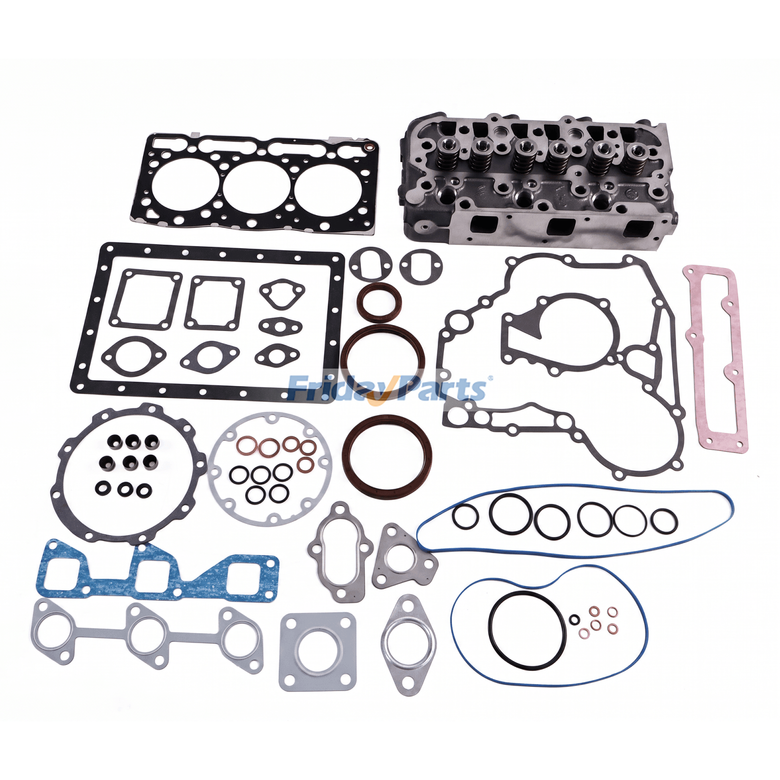 Culasse complète avec kit de joints complet pour moteur Kubota D1105, tracteurs B2100D, B2400HSE, B2620HSD et B7500D.