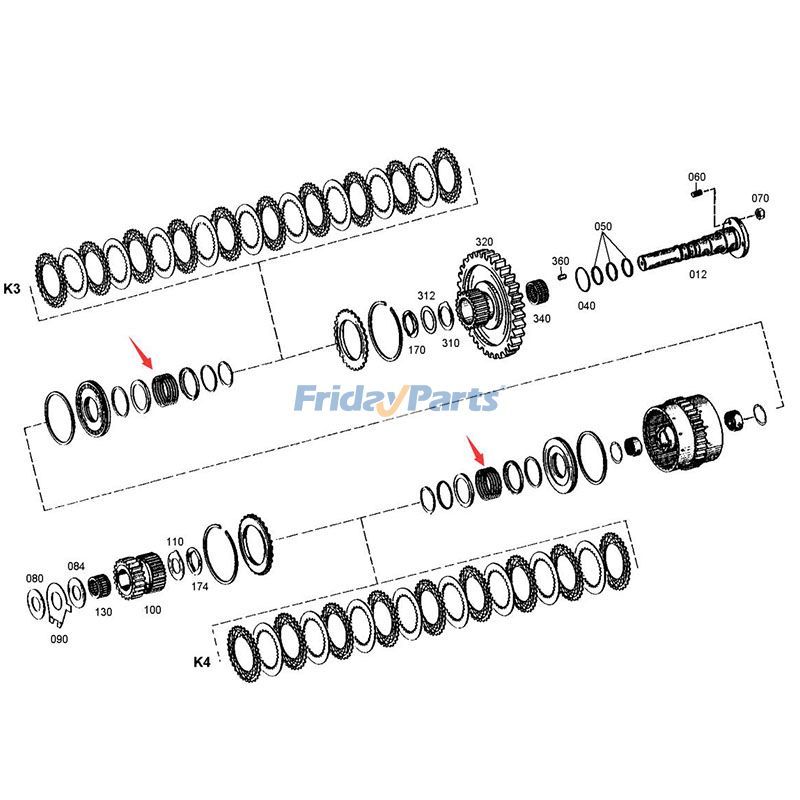 Lot de 2 ressorts de compression pour boîte de vitesses de transmissionpour Tracteur,Autres Équipements de Construction
