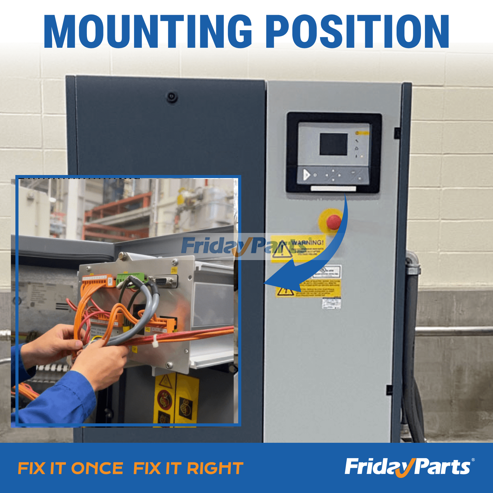 Compre Controlador de compressor P1900520013 para Atlas Copco Mark 5 Graphic 1900-5200-13 na FridayParts