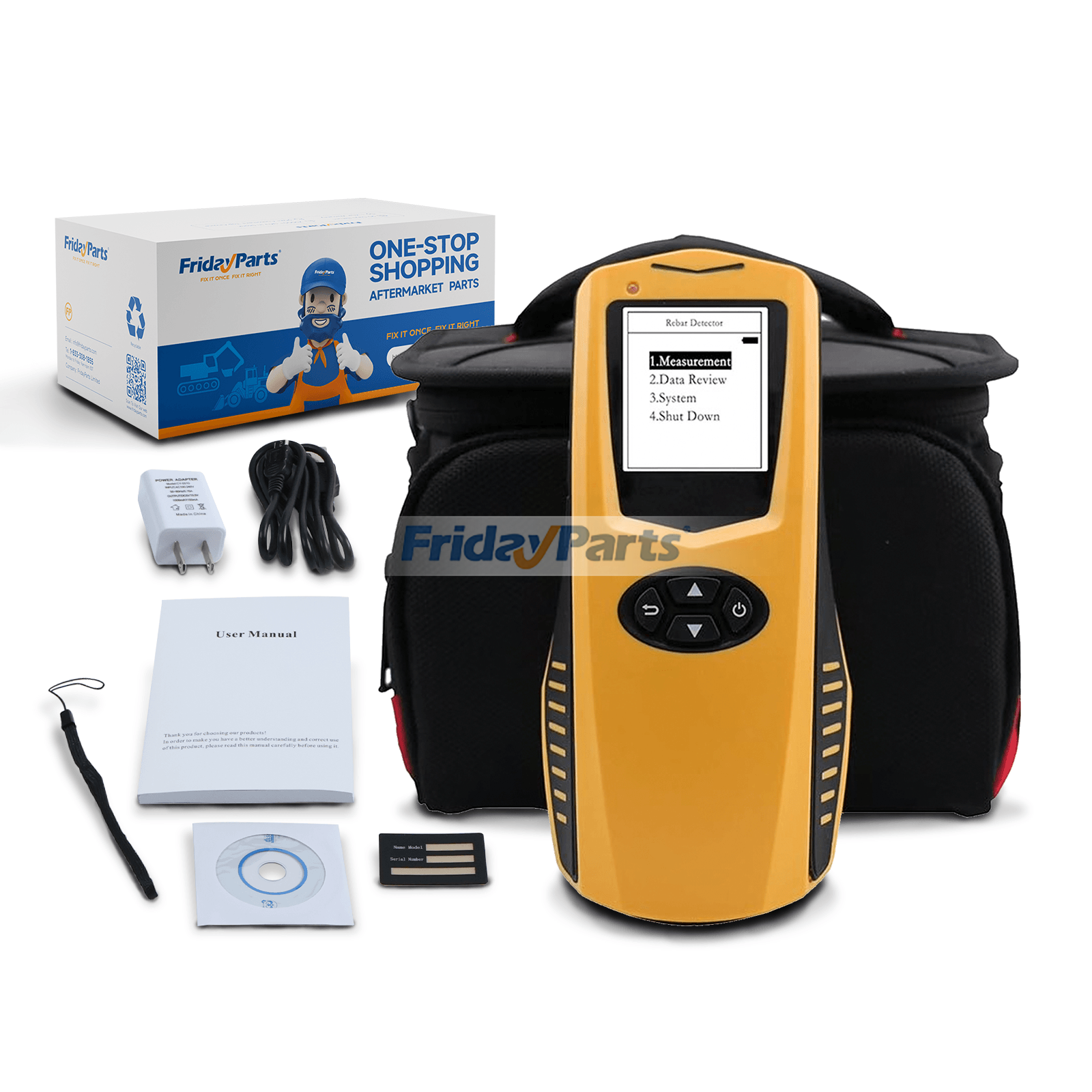 Détecteur de barres d'armature en béton JW-120X