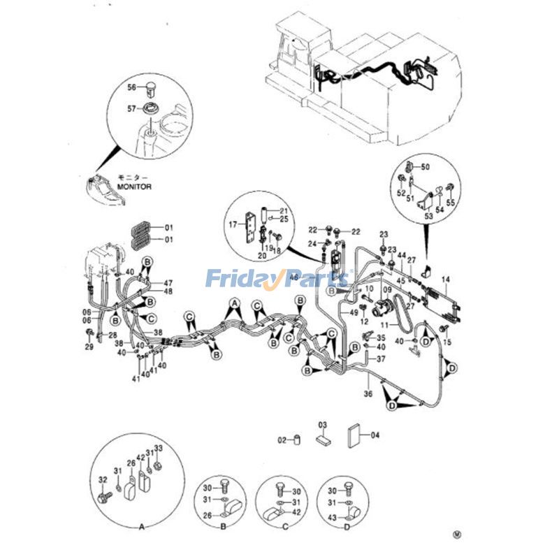  Condenser EX400-5 EX550 EX750-5 For HITACHI