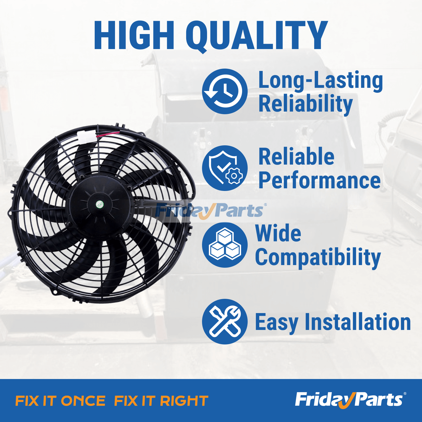 Transport Refrigeration Condenser Fan Tripac and Evolution APU 12V