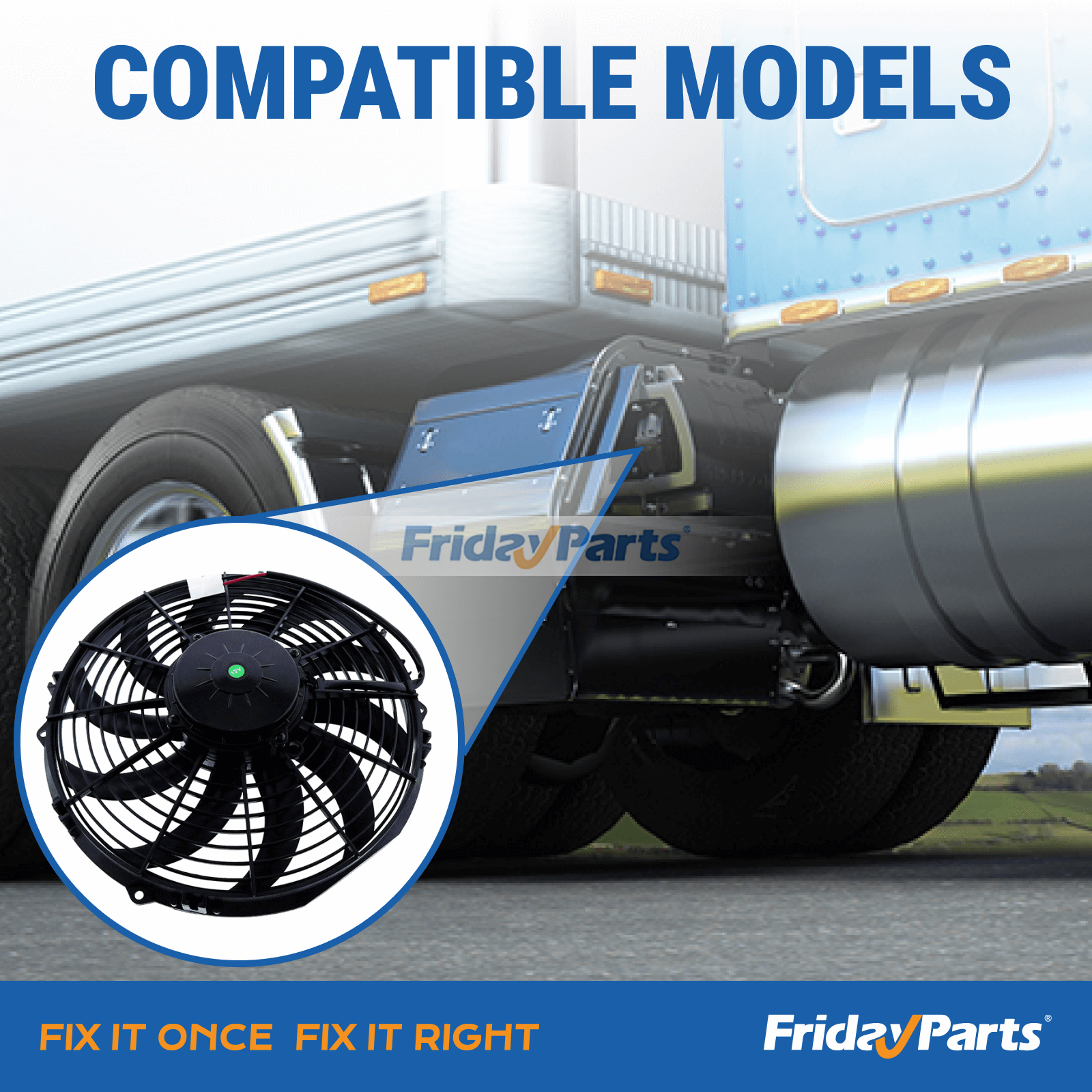 Condenser Fan Tripac and Evolution APU 12V For Thermo King Transport Refrigeration