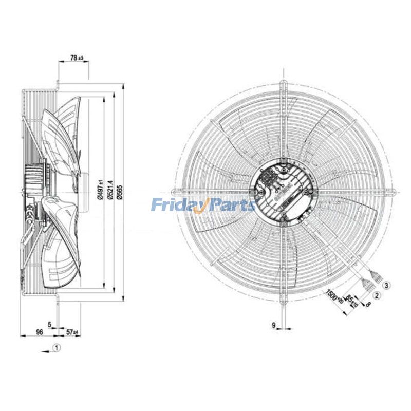 ventilateur du condenseurpour Autres