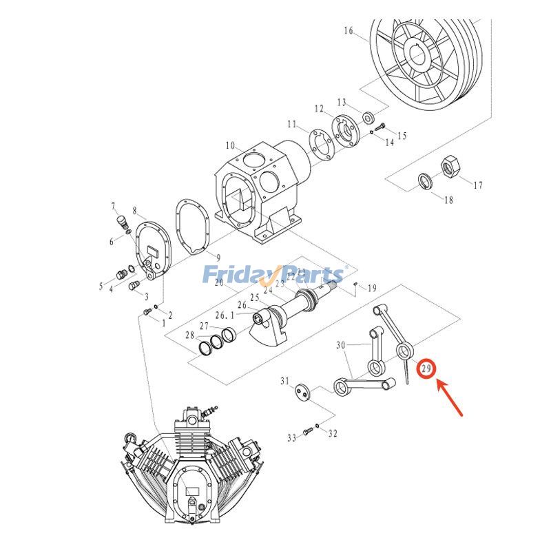 Biellepour Compresseur d'Air