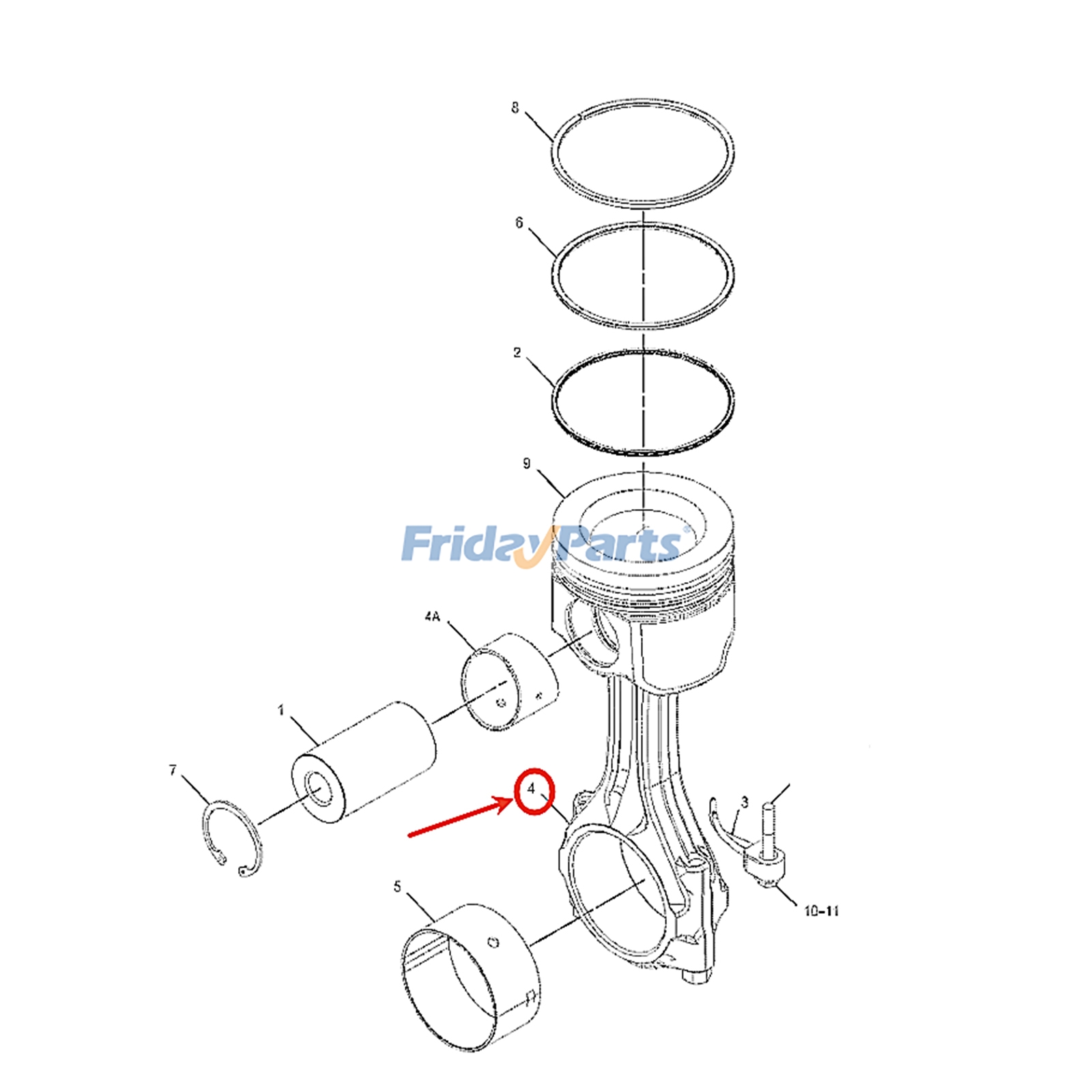 Biela 292-0483 20R-0925 para motor Caterpillar CAT C13 Excavadora 349 352 Tractor 621H 623H 623K 627H 627K Cargadora 980K 980M 982M Para CAT