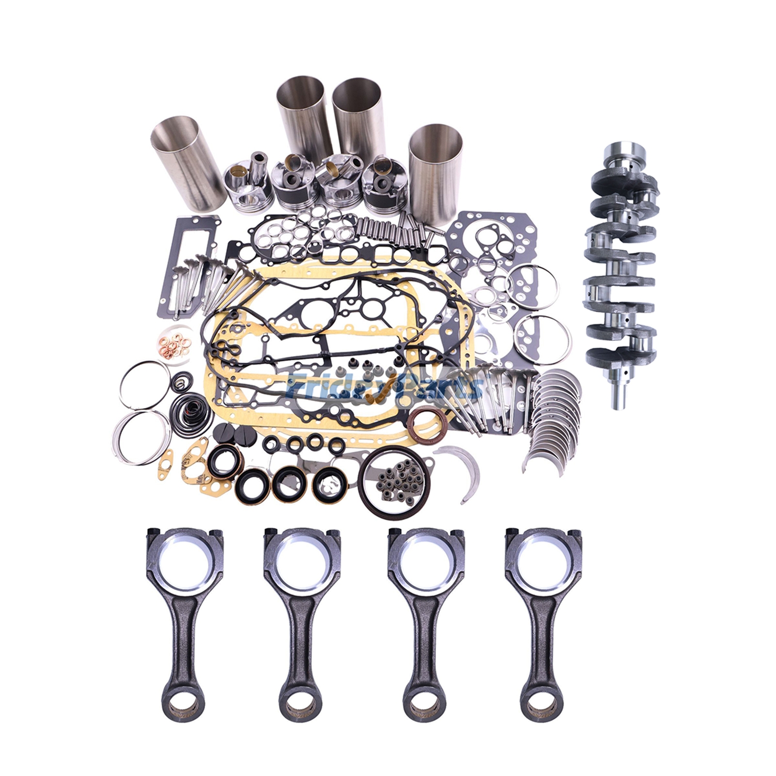 Kit di revisione e biella per motore Isuzu 4JJ1 Truck NPR NQR NHR NKR ELF 3.0L