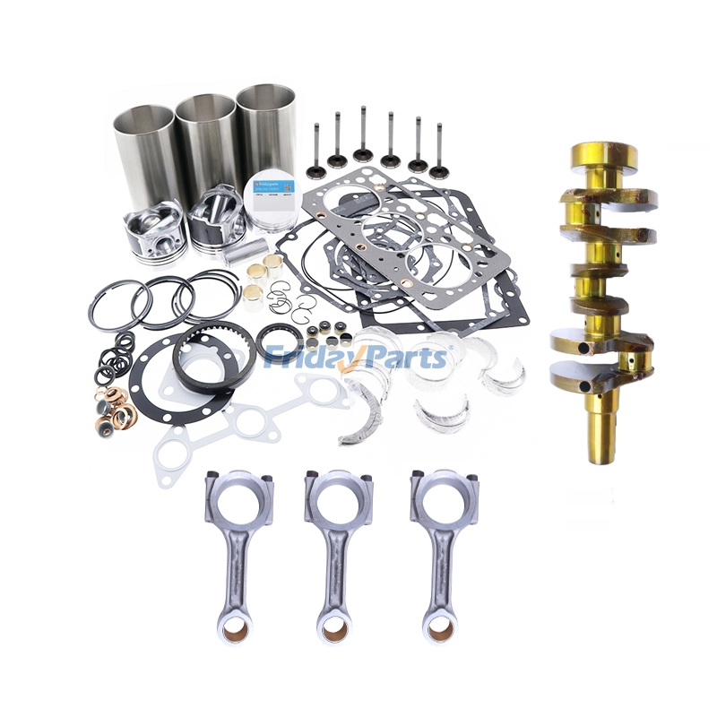 Pleuelstange, Kurbelwelle und Überholungssatz YM119803-22080 für Komatsu-Motoren 3D82, 3D82AE-3, 3D82AE-5, Bagger PC25, PC28UU-2, PC10, PC20