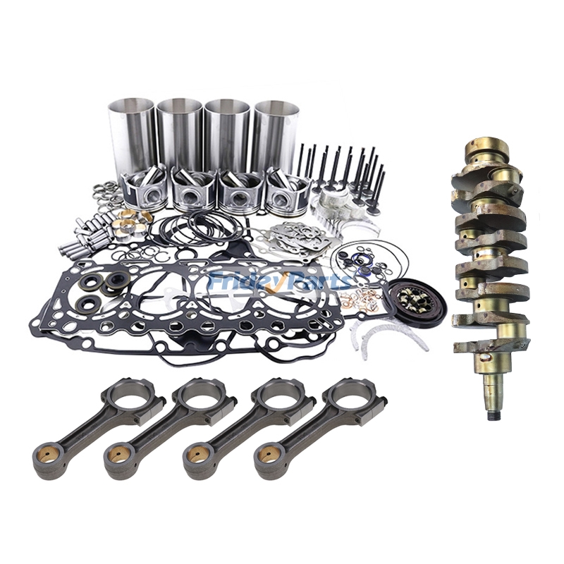 Kit di revisione e biella per motore Shibaura N844 N844T N844L per trattori ST450 ST460