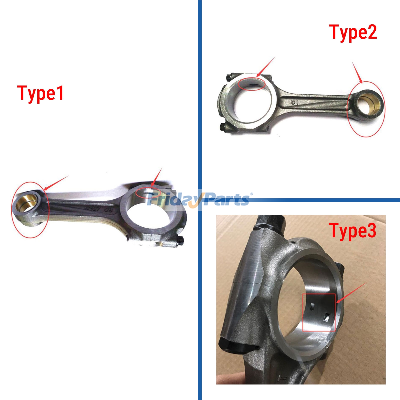 Biela para motor Komatsu 6D95 para Motor