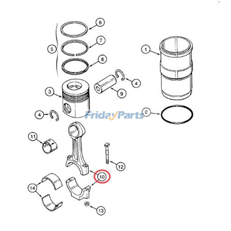 Connecting Rod 9040 CX330 8930 9130 9330 721 821 885 for Engine,Excavator,Loader,Tractor,Other Agricultural Equipment,Other Construction Equipment