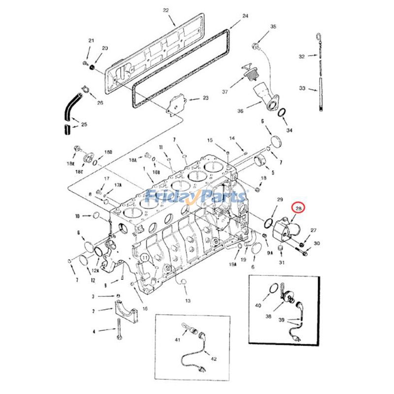 Connection Water Inlet Elbow J934877 for New Holland Tractor Loader LV80 U80 for less