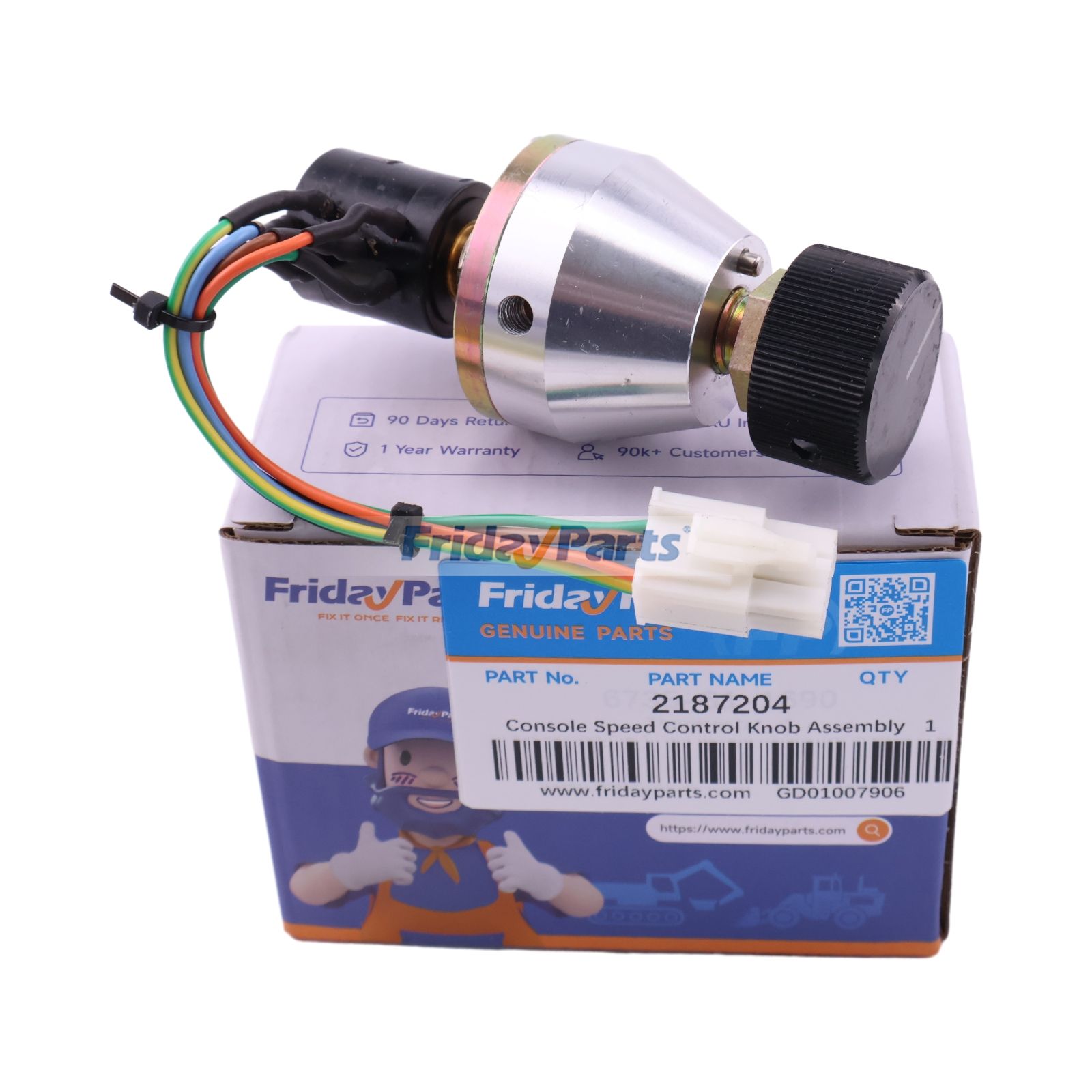 Console Speed Control Knob Assembly 2187204 for Vogele S1800-2 S2100-2 Paver