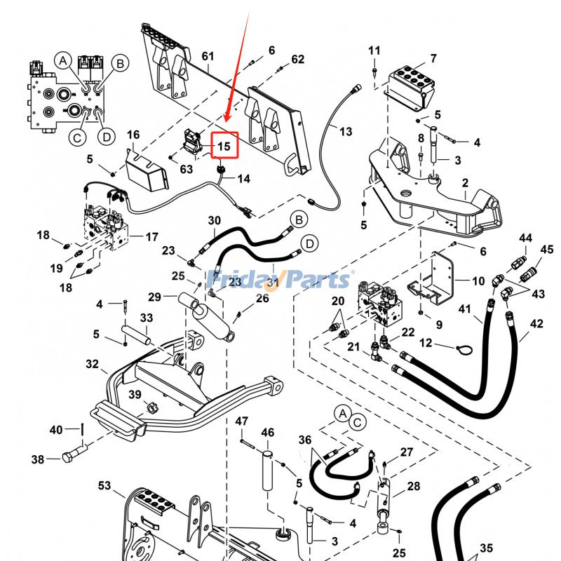 Control Assembly Skid Steer for Loader