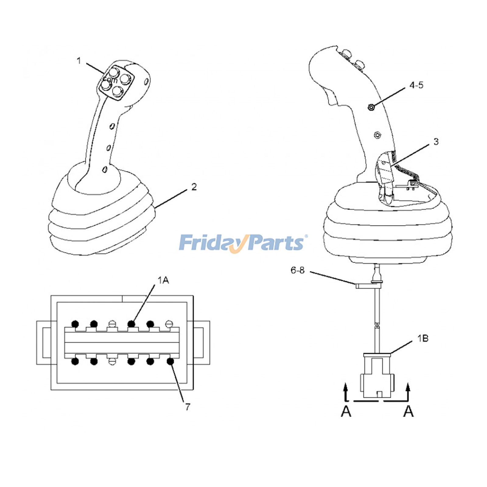 Poignée de commandepour Moteur,Chargeur