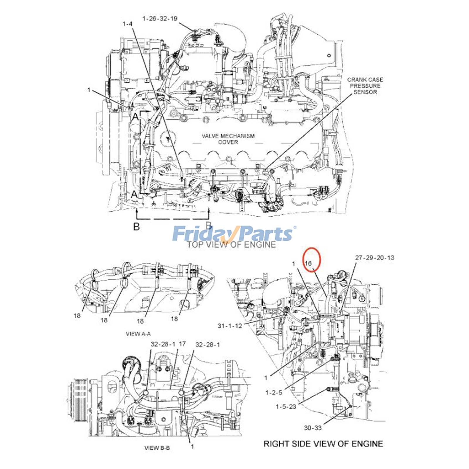 Control Harness for Engine,Other Construction Equipment